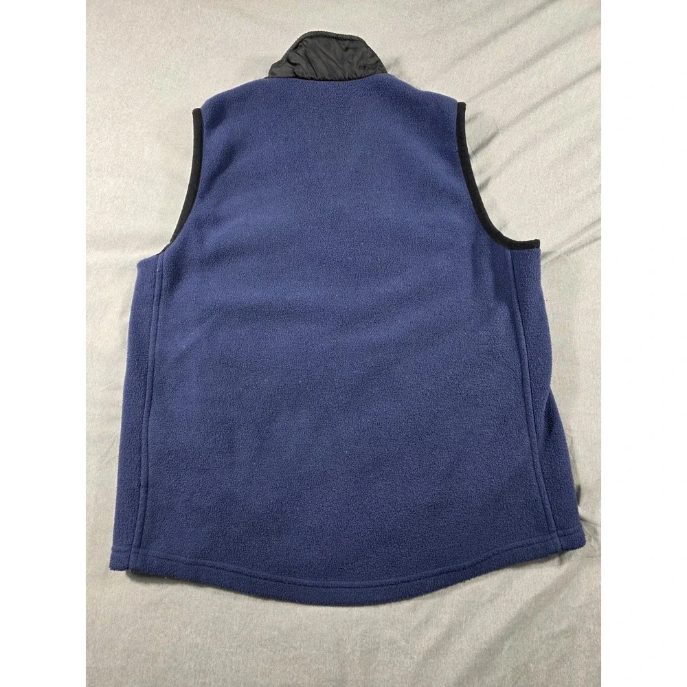 Vintage Nike Vest Youth Large‎ 14-16 Blue Full Zip Y2K Fleece Embroidered